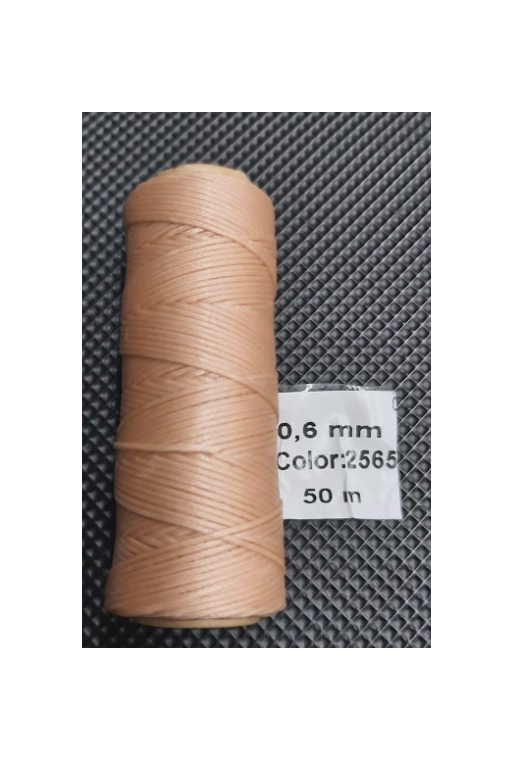 BOBINA MINI 0,6mm HILO ENCERADO REF 2565  (50mts)