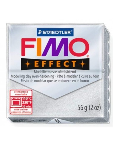 FIMO EFFECT (56gr.) COLOR 81 PLATA METALIZADO