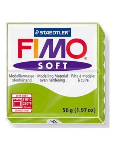 FIMO SOFT (56gr.) COLOR 50 VERDE MANZANA