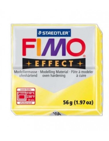FIMO EFFECT (56gr.) COLOR 104 AMARILLO TRANSLÚCIDO