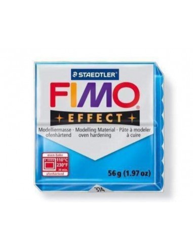FIMO EFFECT (56gr.) COLOR 374 AZUL TRANSLÚCIDO