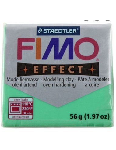 FIMO EFFECT (56gr.) COLOR 504 VERDE TRANSLÚCIDO