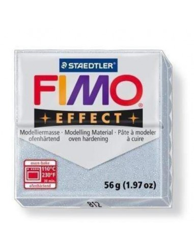 FIMO EFFECT (56gr.) COLOR 812 PLATA PURPURINA