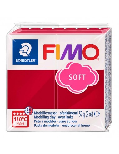 FIMO SOFT (56gr.) COLOR 26 CEREZA