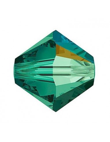 TUPI SWAROVSKI 4mm PAQUETE 1440u. EMERALD AURORE BOREALE 2X