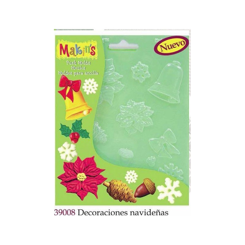MAKIN S MOLDES DECORACIONES NAVIDEÑAS MK39008