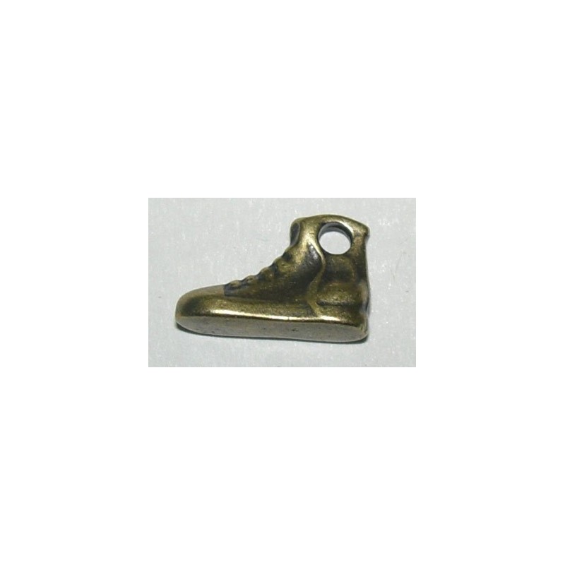 COLGANTE  ZAPATO 8122 ORO VIEJO.13X8MM PASE 1,5M