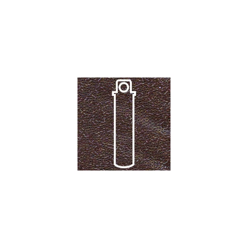 TUBO MIYUKI DELICA 11/0 Nº 061 (7,2gr) PURPLE LINED LIGHT TOPAZ LUSTER