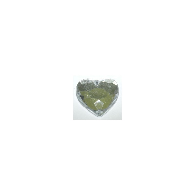 CORAZON PLANO IMITACION CRISTAL CHECO 14MM PEGAR