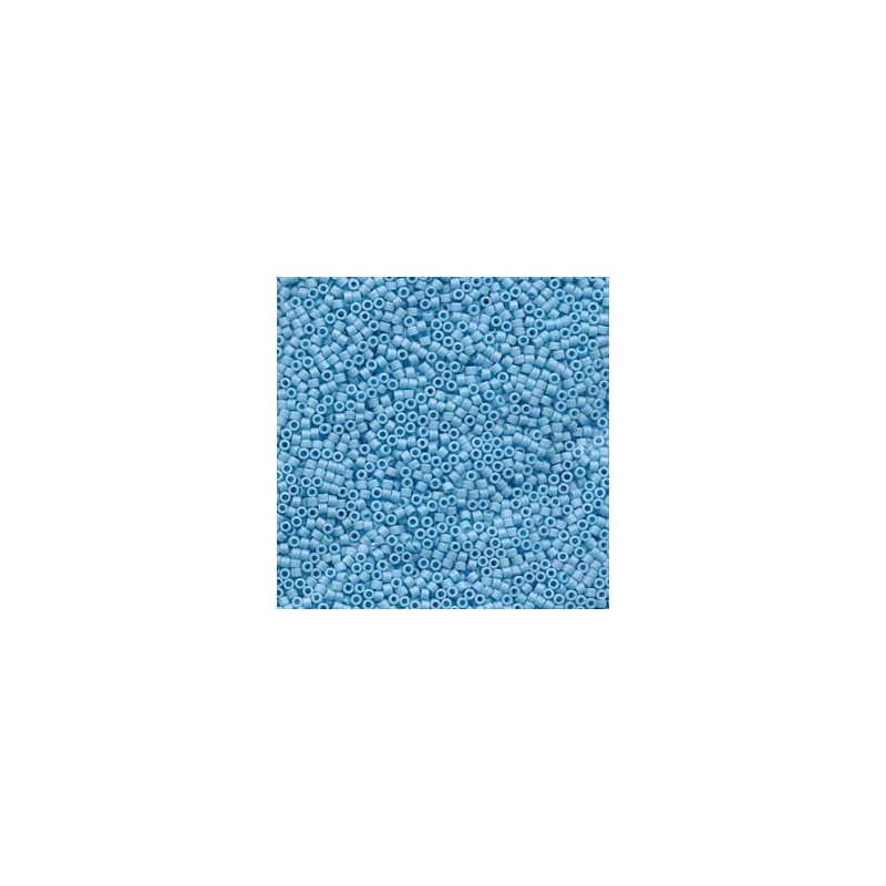 MIYUKI DELICA 11/0 Nº879 (100gr) MATTE OPAQUE TURQUOISE BLUE AB